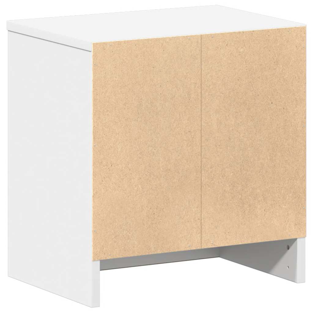 Bedside Cabinet with Drawer White 39x28x41 cm