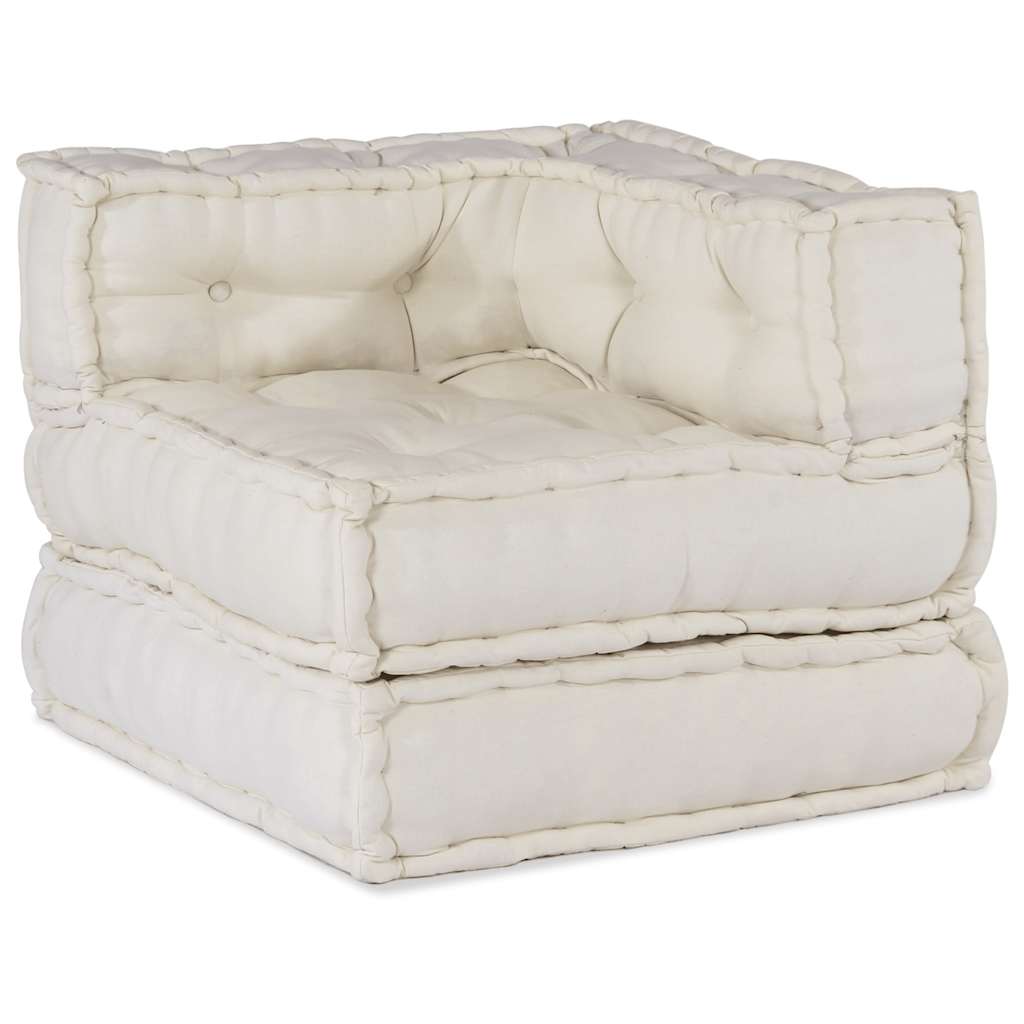 Modular Sofa Unit Cream 70x70x54 Fabric