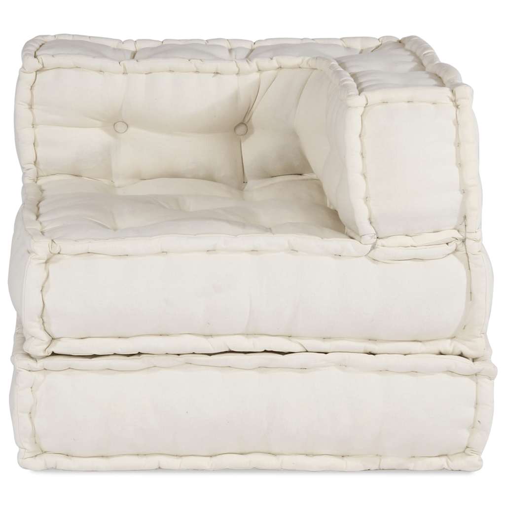 Modular Sofa Unit Cream 70x70x54 Fabric