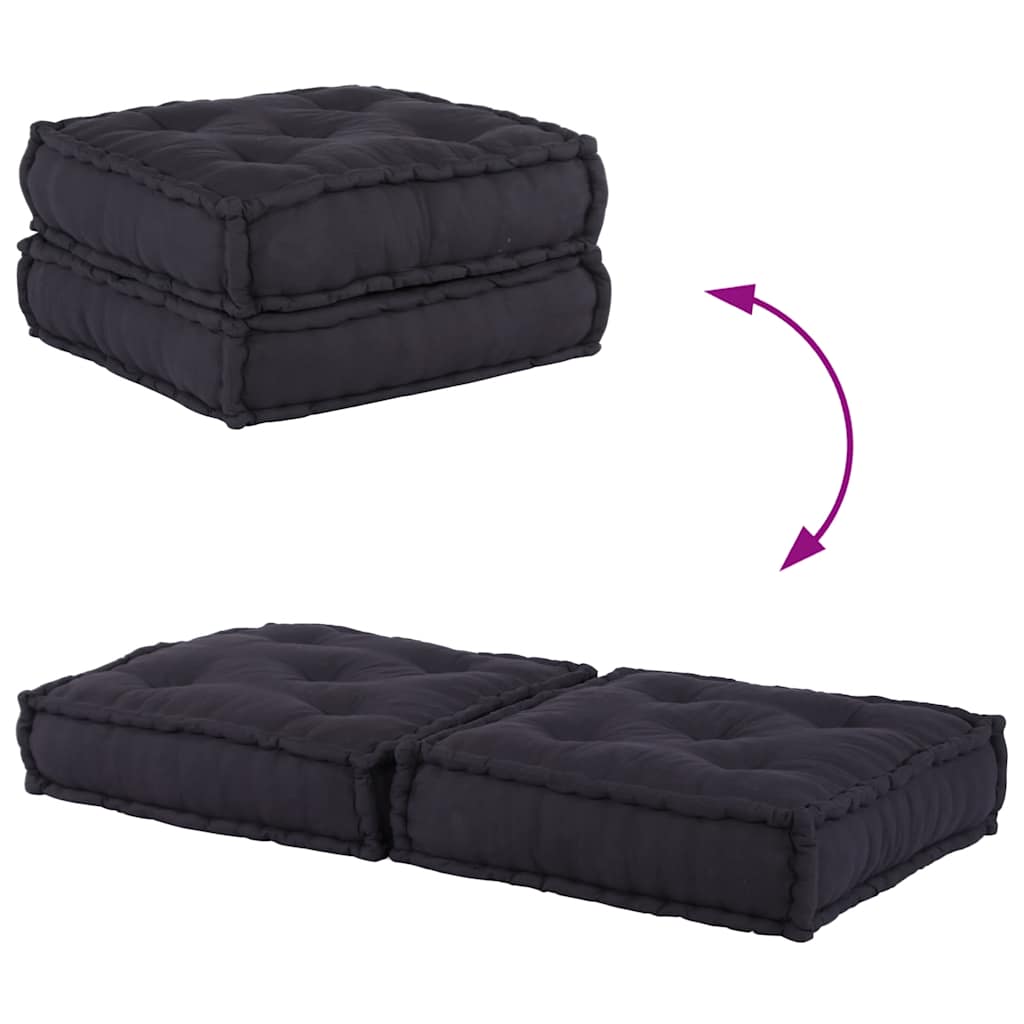 2-seater Modular Sofa Anthracite 140x70x36 Fabric