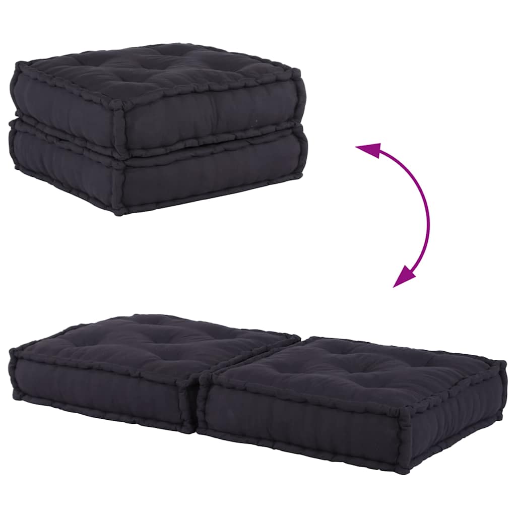 2-seater Modular Sofa Anthracite 140x70x36 Fabric