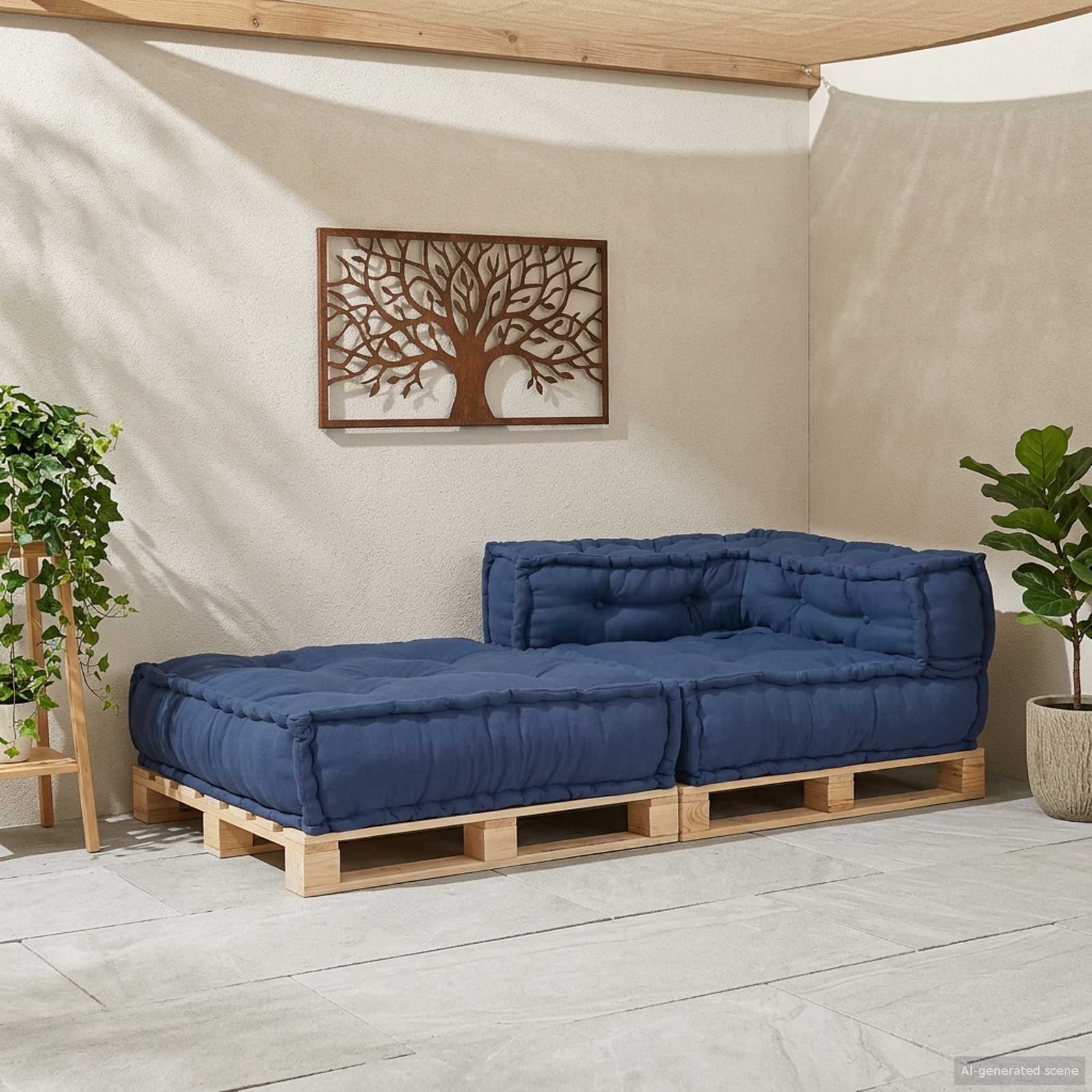 Modular Sofa Unit Indigo 70 x 70 x 56 cm Fabric