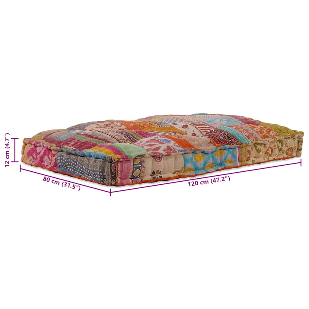 Pallet Sofa Cushion Multicolour 120 x 80 x 12 cm Fabric