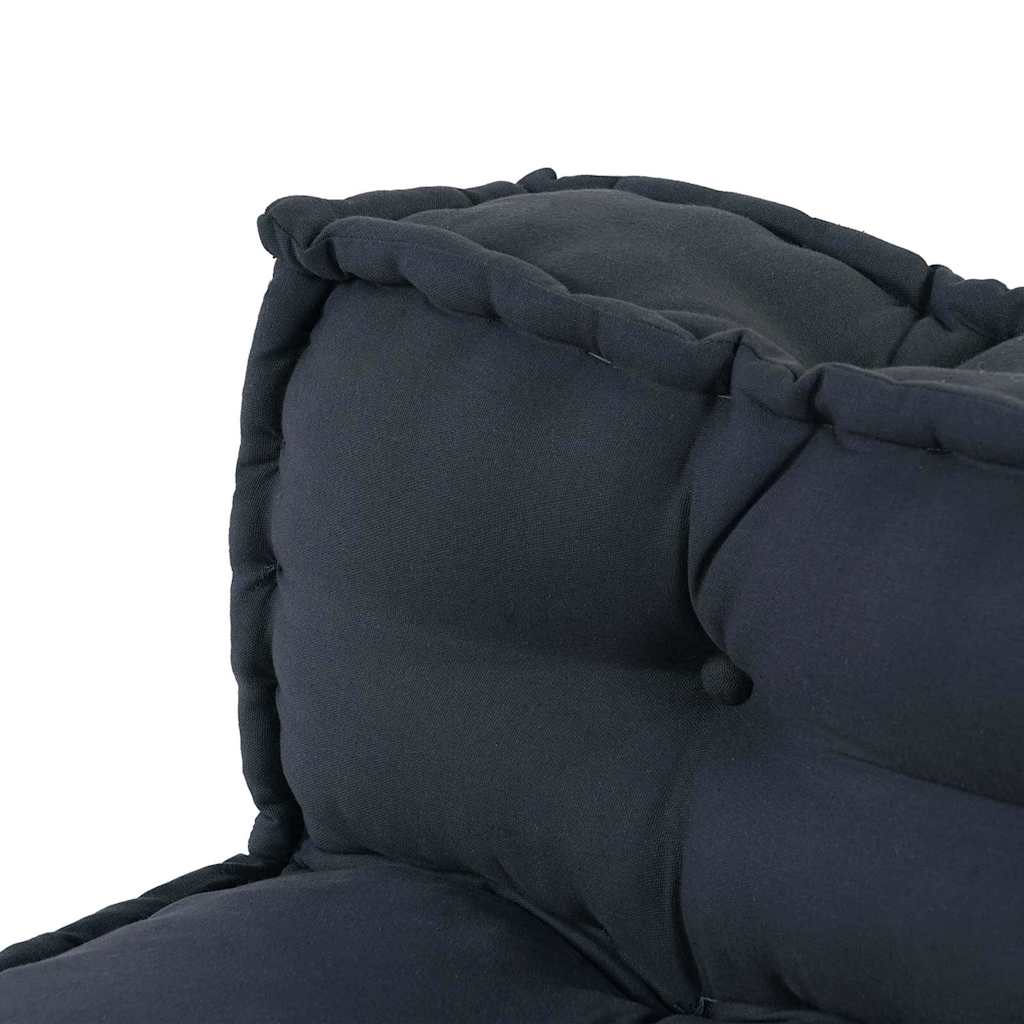 Pallet Sofa Cushion 2 pcs Anthracite 120 x 80 x 38 cm Fabric