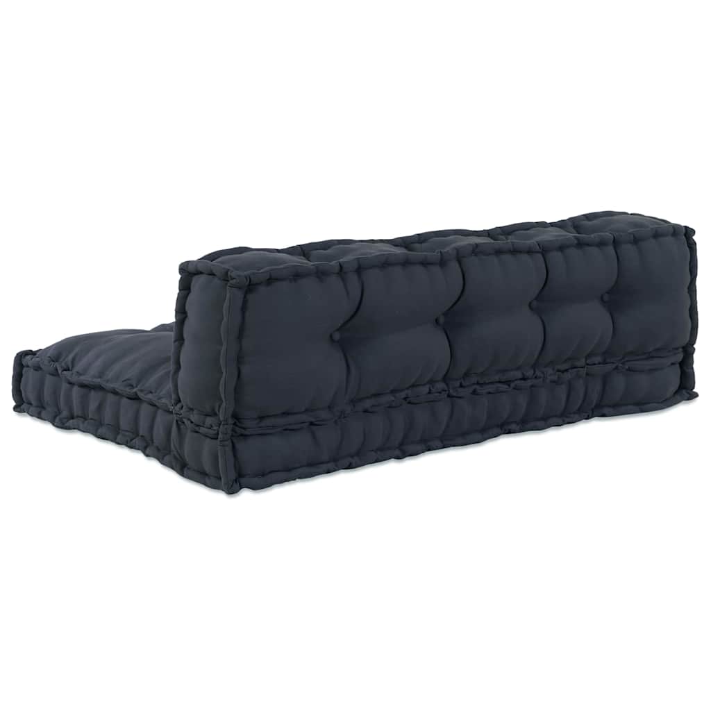Pallet Sofa Cushion 2 pcs Anthracite 120 x 80 x 38 cm Fabric