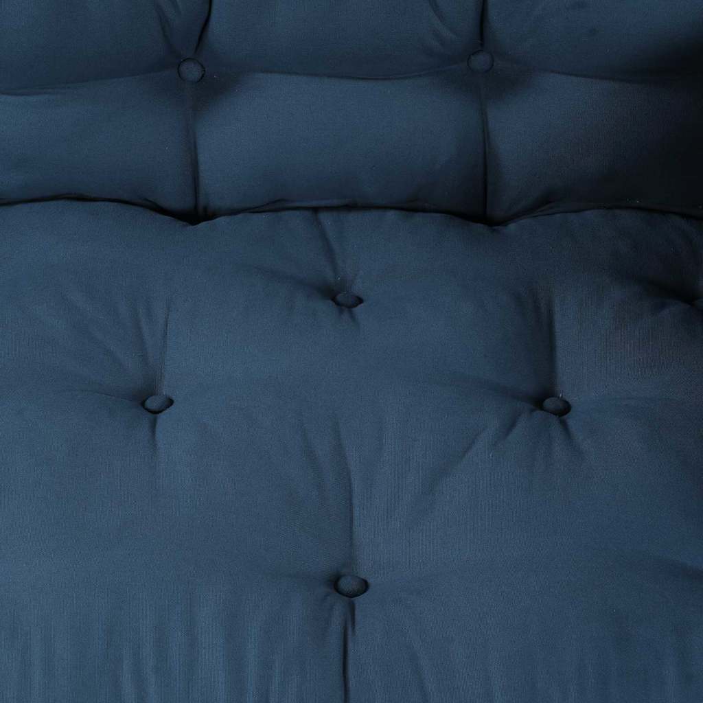 Pallet Sofa Cushion 3 pcs Indigo 120 x 80 x 38 cm Fabric