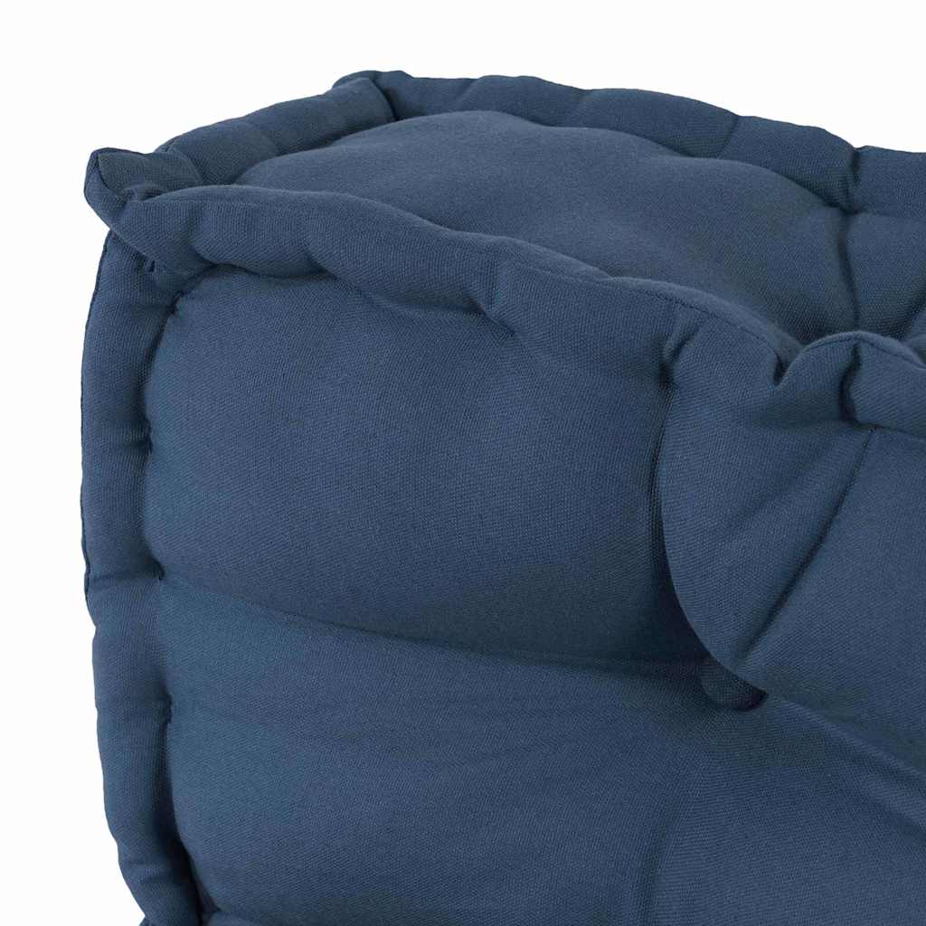 Sofa Cushion 2 pcs Indigo Fabric
