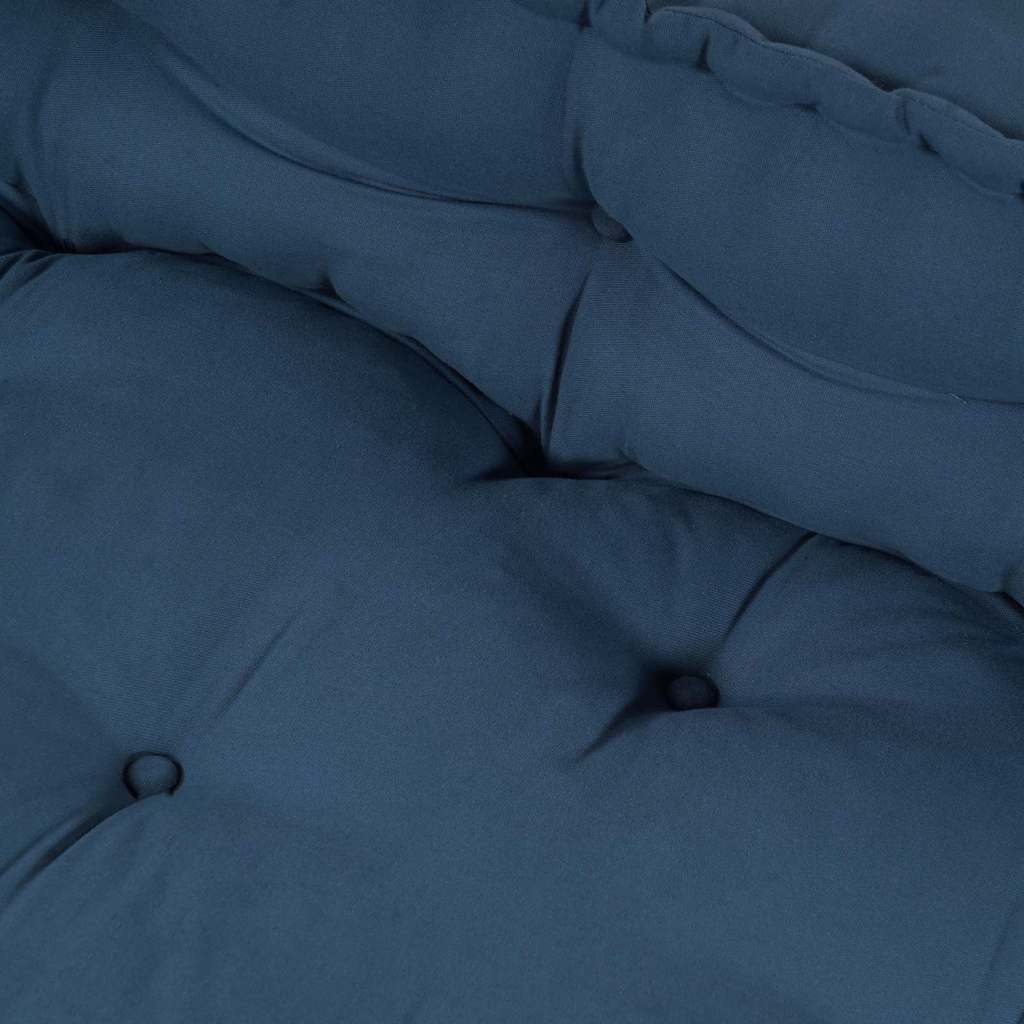 Pallet Sofa Cushion 2 pcs Indigo 120 x 80 x 38 cm Fabric