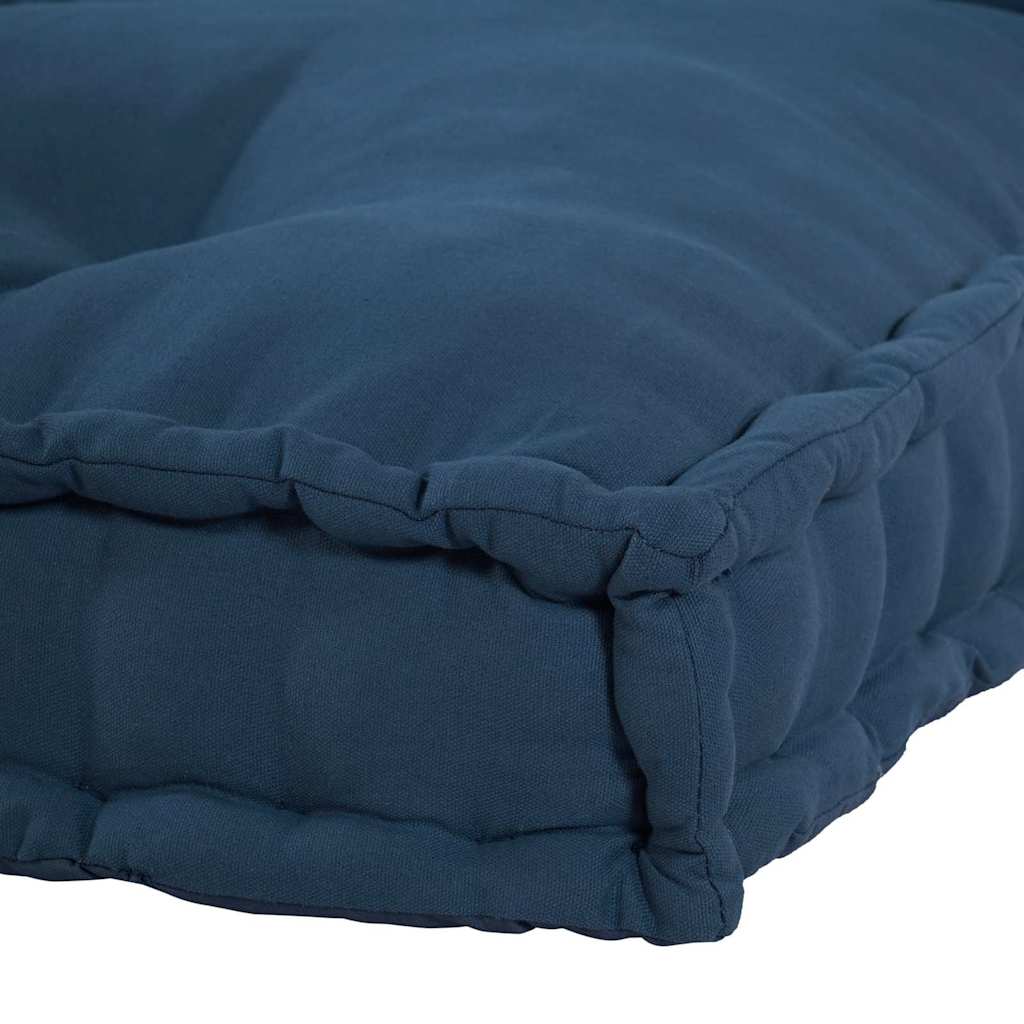 Pallet Sofa Cushion 2 pcs Indigo 120 x 80 x 38 cm Fabric