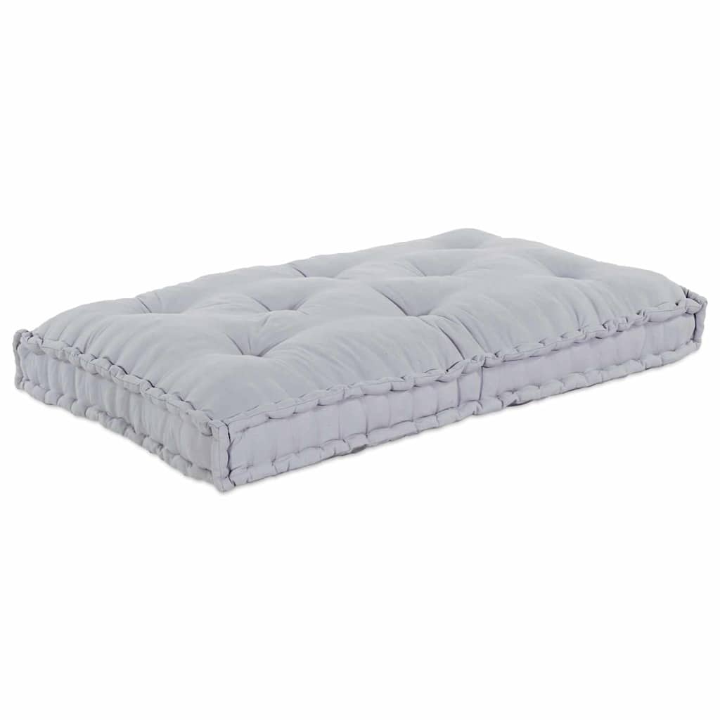 Pallet Sofa Cushion Grey 120 x 80 x 12 cm Fabric