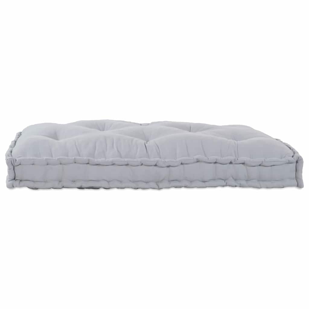 Pallet Sofa Cushion Grey 120 x 80 x 12 cm Fabric