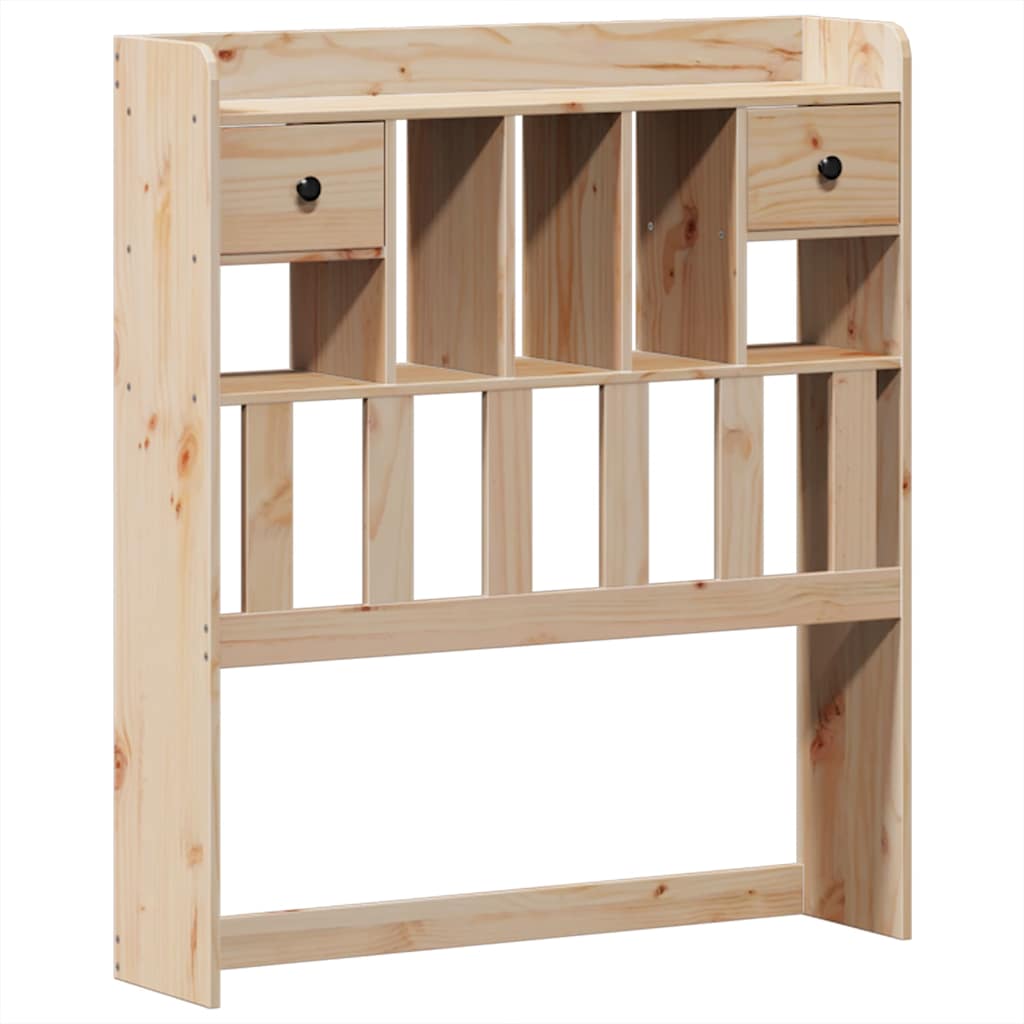 Bookcase Bed without Mattress 90x190cm Solid Wood Pine