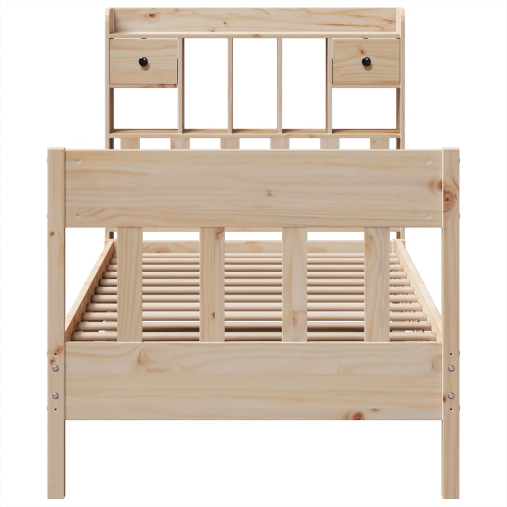 Bed Frame without Mattress 90x190 cm Solid Wood Pine