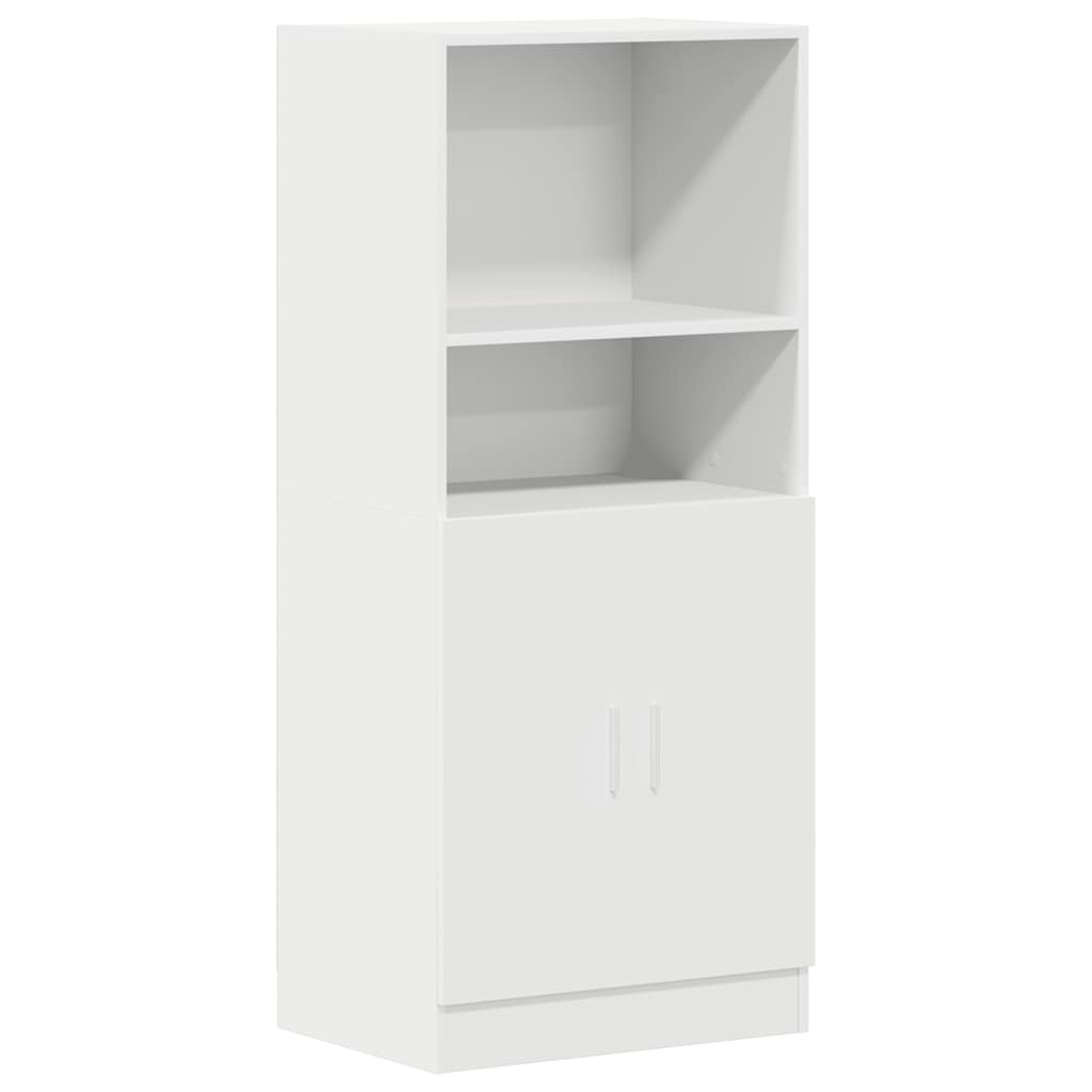 3 Piece Kitchen Cabinet Set White Engineered Wood