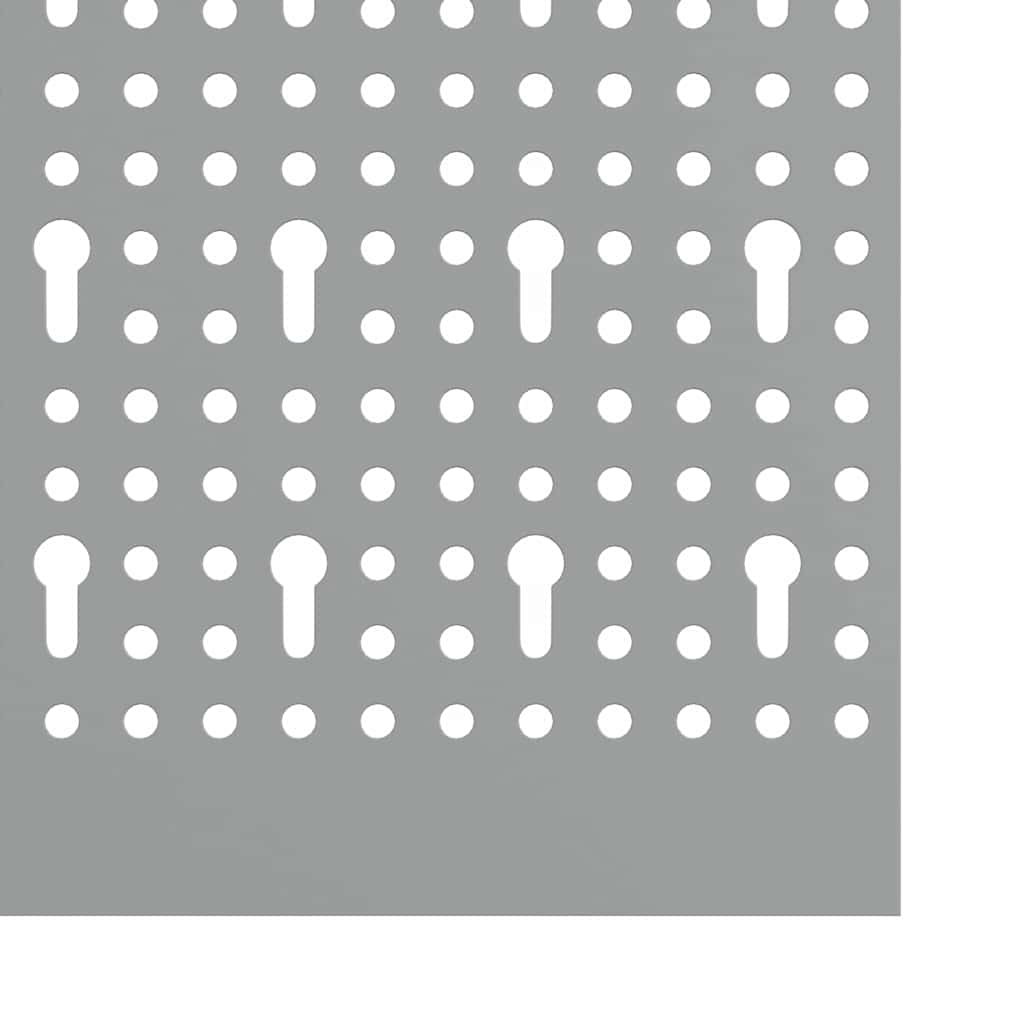 Tool Wall Panel 2 pcs Grey 100 x 1 x 60 cm Steel