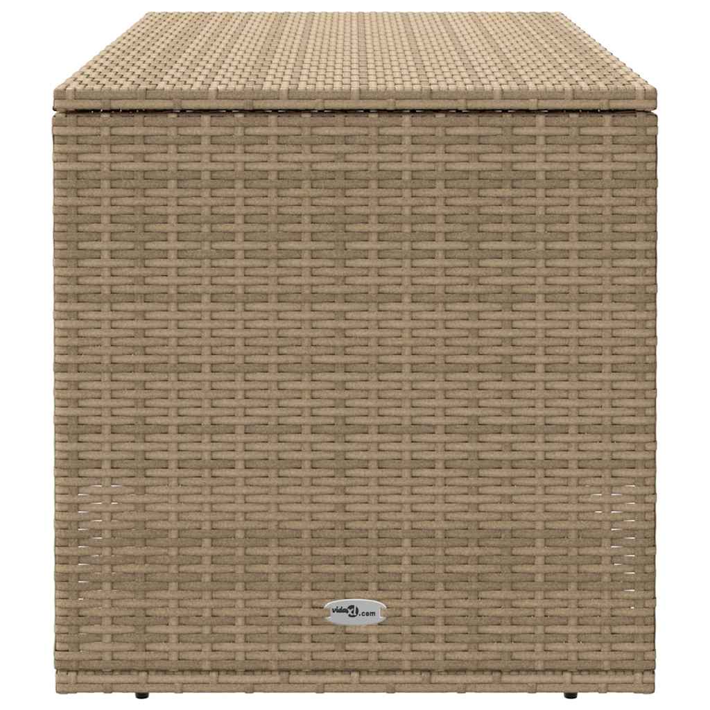 Outdoor Cushion Box Beige 100x55x55.5 cm Poly Rattan
