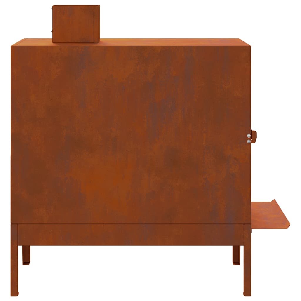 Camping Stove 35x50x60 cm Corten Steel
