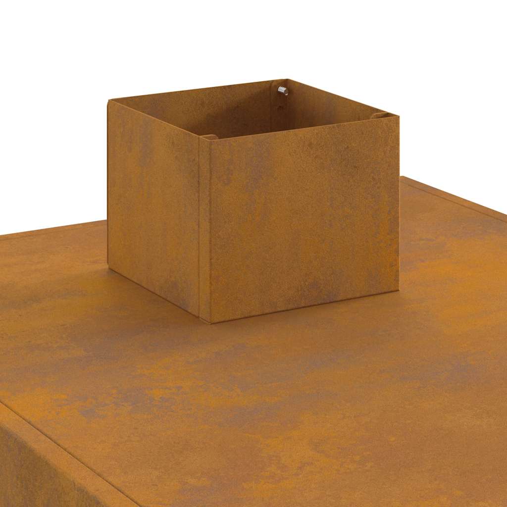 Camping Stove 35x50x60 cm Corten Steel