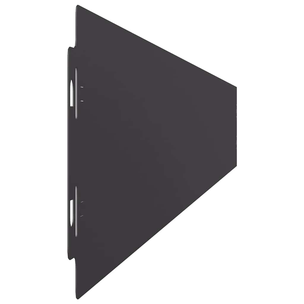 Lawn Edging 10 pcs 10 x 103 cm Cold-rolled steel Black