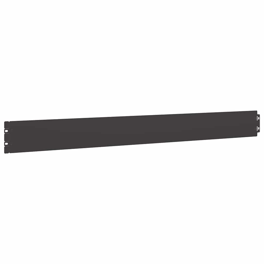 Lawn Edging 10 pcs 10 x 103 cm Cold-rolled steel Black