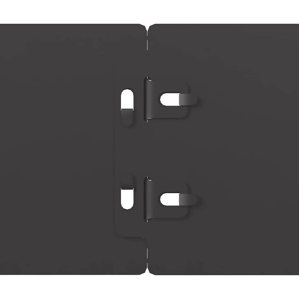 Lawn Edging 10 pcs 10 x 103 cm Cold-rolled steel Black