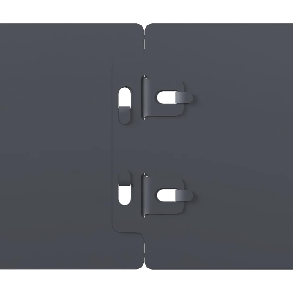 Lawn Edging 10 pcs 10 x 103 cm Cold-rolled steel Anthracite