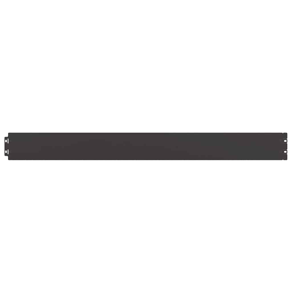 Lawn Edging 50 pcs 10 x 103 cm Cold-rolled steel Black