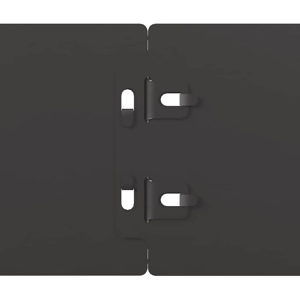 Lawn Edging 50 pcs 10 x 103 cm Cold-rolled steel Black