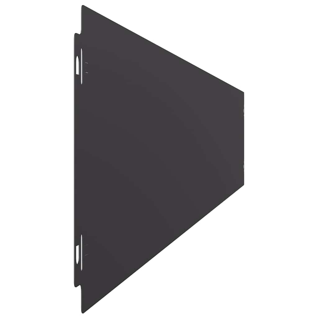 Lawn Edging 10 pcs 15 x 103 cm Cold-rolled steel Black