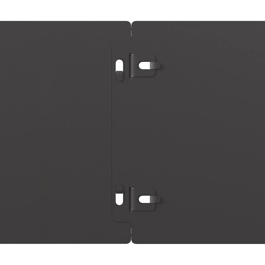 Lawn Edging 10 pcs 15 x 103 cm Cold-rolled steel Black