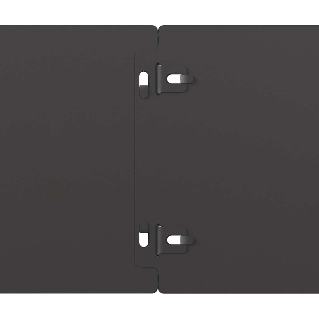 Lawn Edgings 10 pcs Black 15x103 cm Cold-rolled Steel