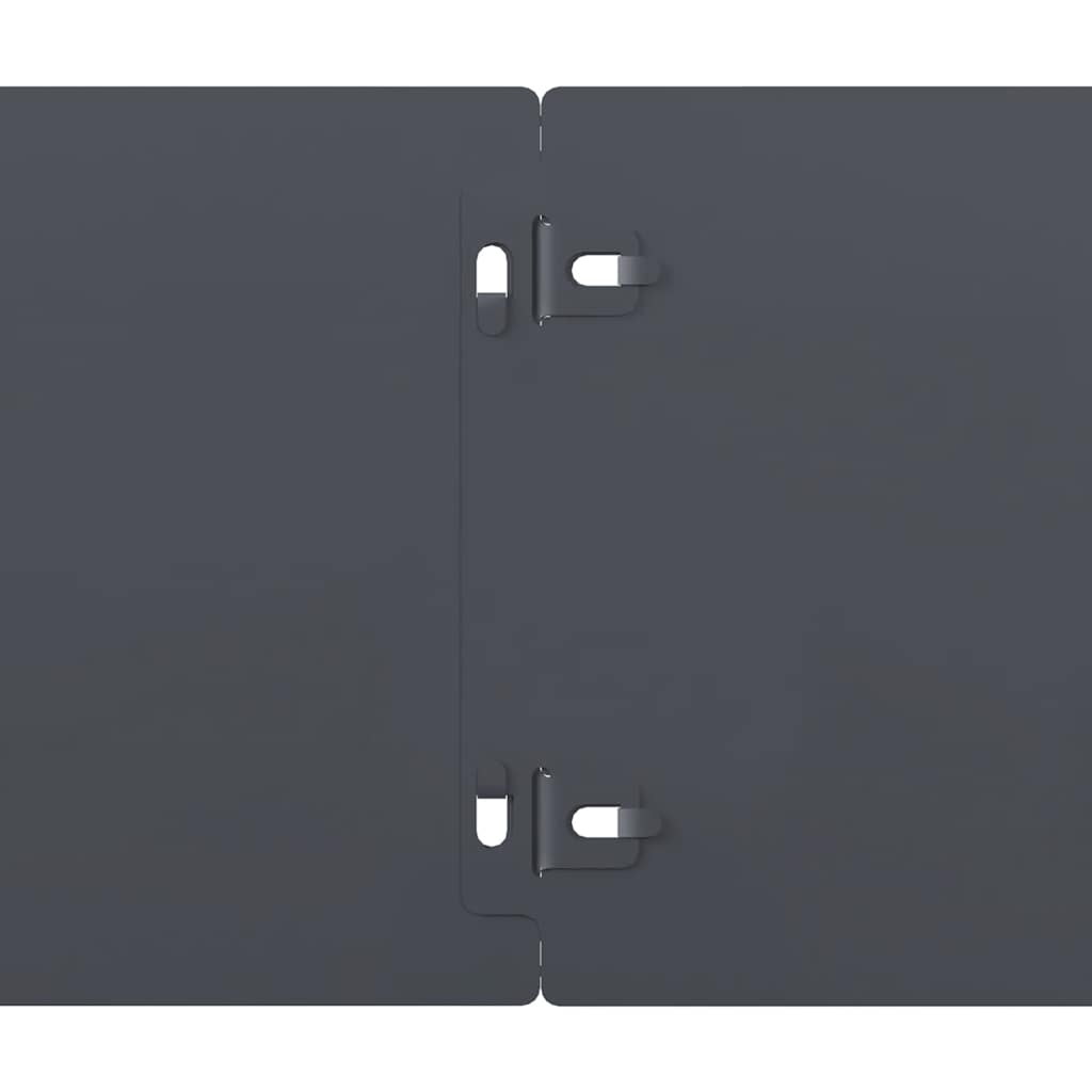 Lawn Edging 10 pcs 15 x 103 cm Cold-rolled steel Anthracite