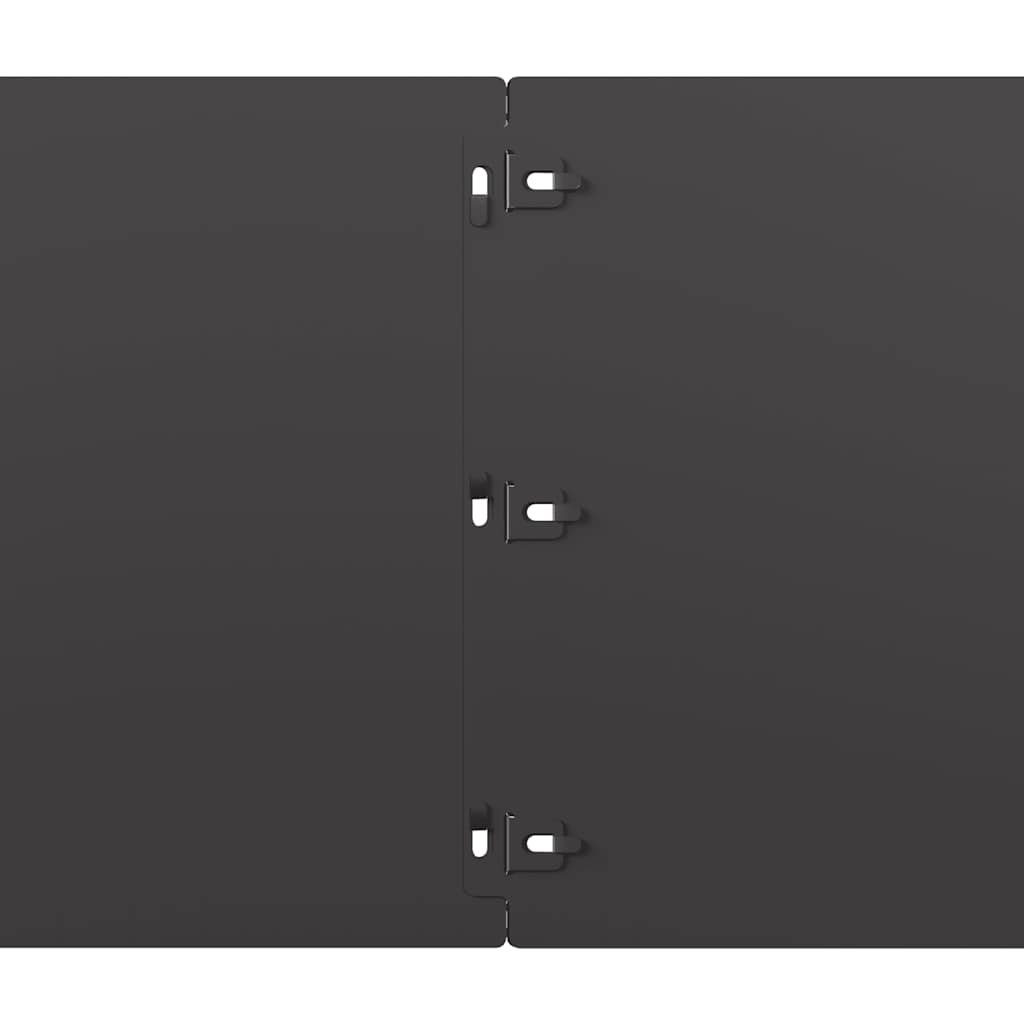 Lawn Edging 10 pcs 25 x 103 cm Cold-rolled steel Black