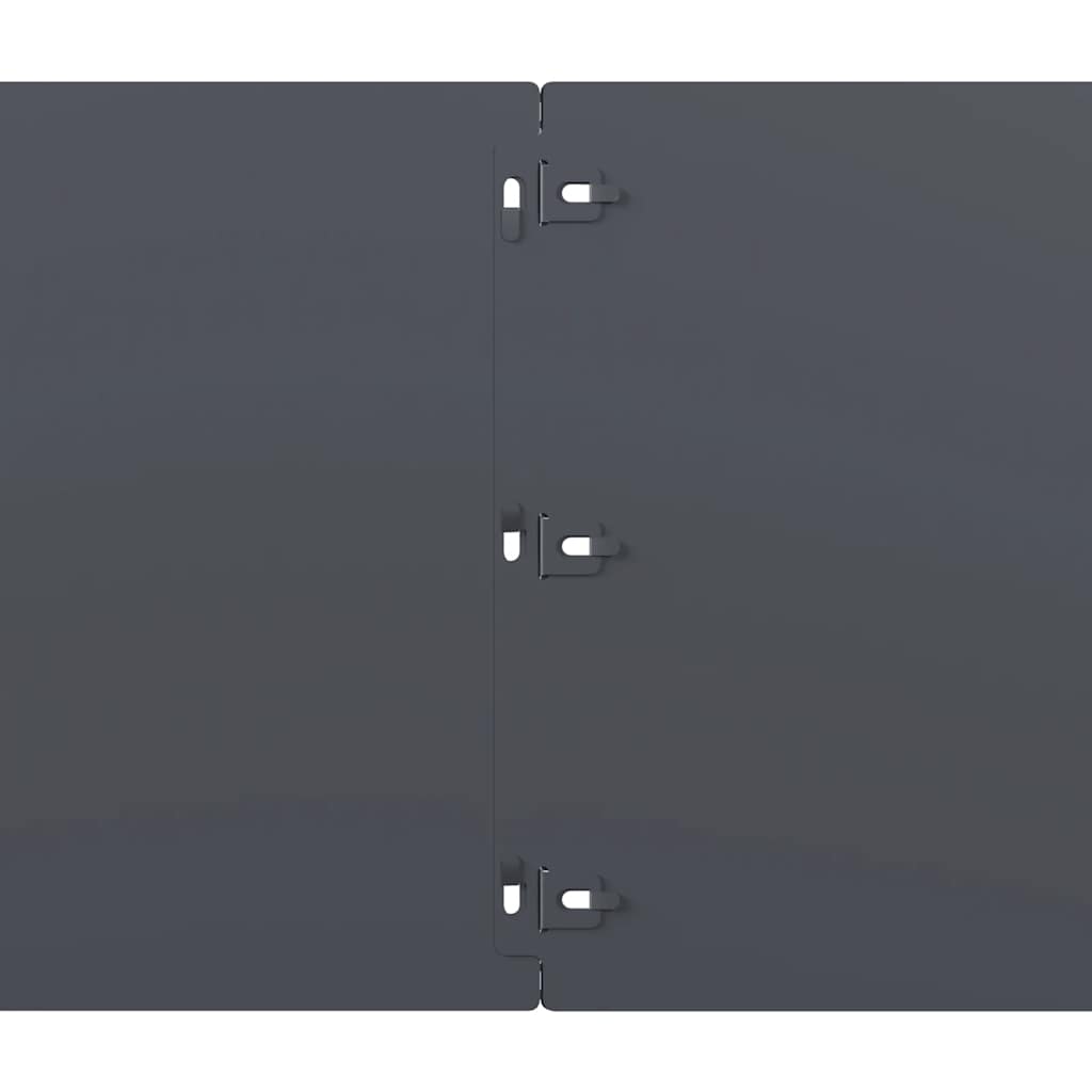 Lawn Edging 10 pcs 25 x 103 cm Cold-rolled steel Anthracite