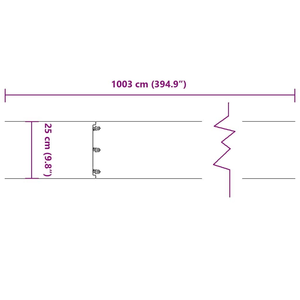 Lawn Edging 10 pcs 25 x 103 cm Cold-rolled steel Anthracite