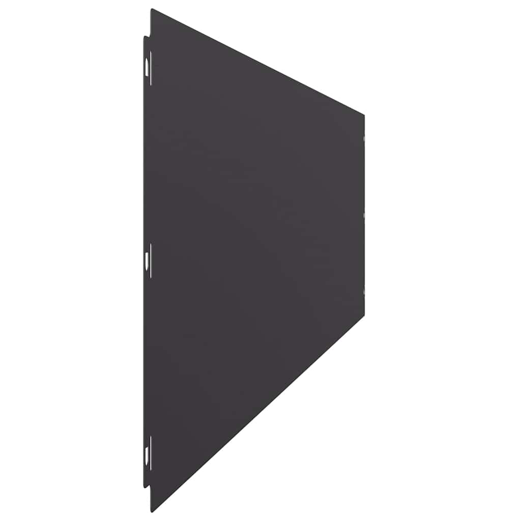 Lawn Edging 20 pcs 25 x 103 cm Cold-rolled steel Black
