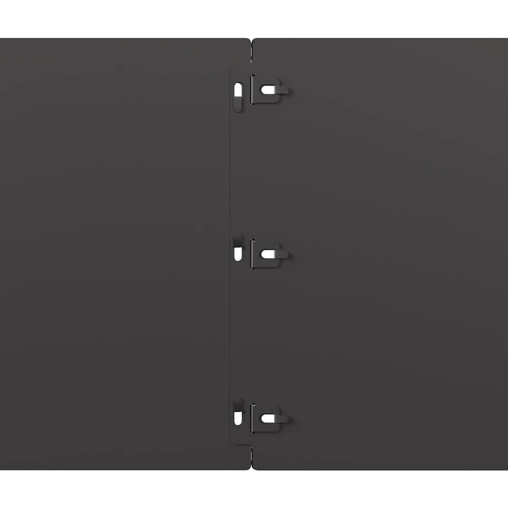 Lawn Edging 20 pcs 25 x 103 cm Cold-rolled steel Black