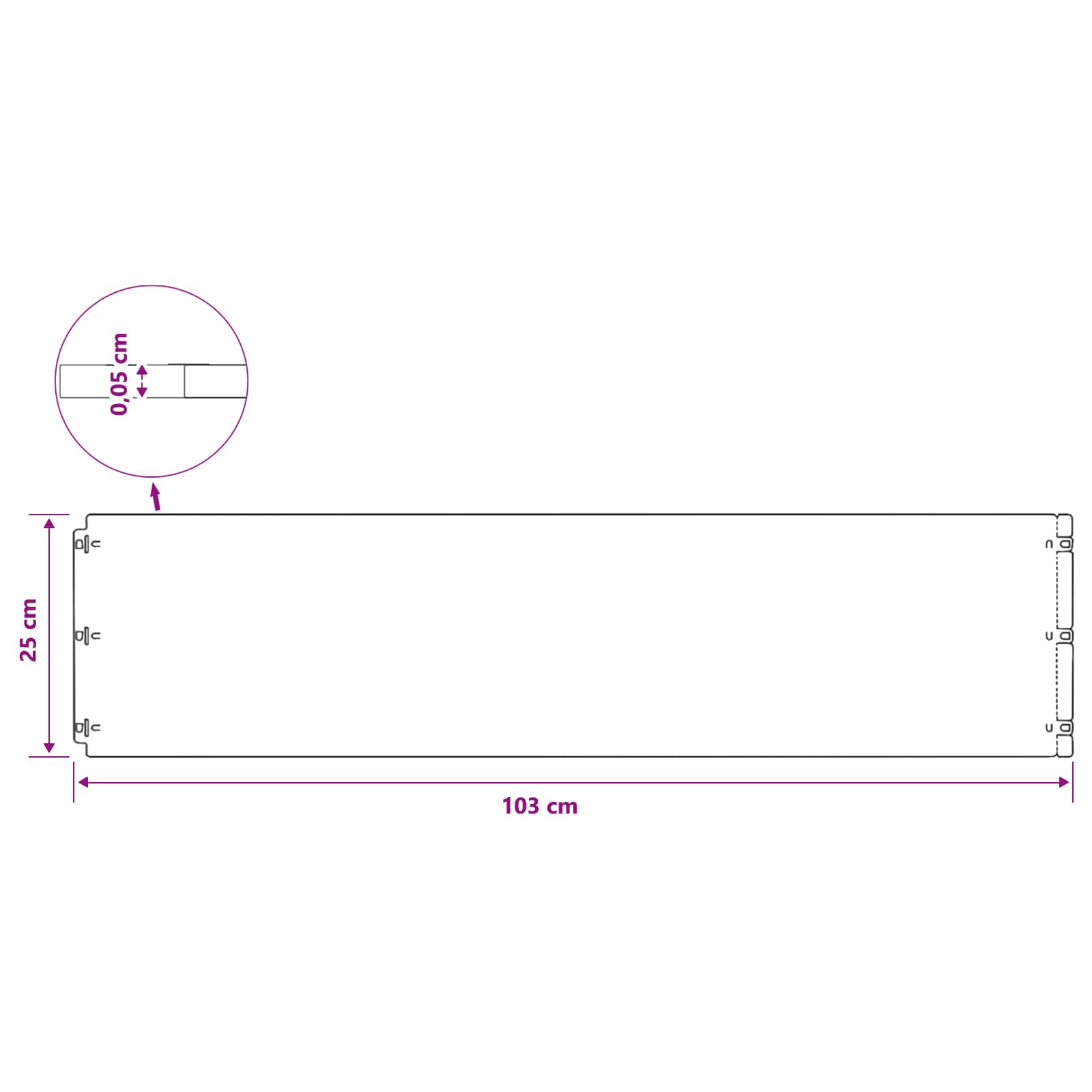Lawn Edging 20 pcs 25 x 103 cm Cold-rolled steel Black