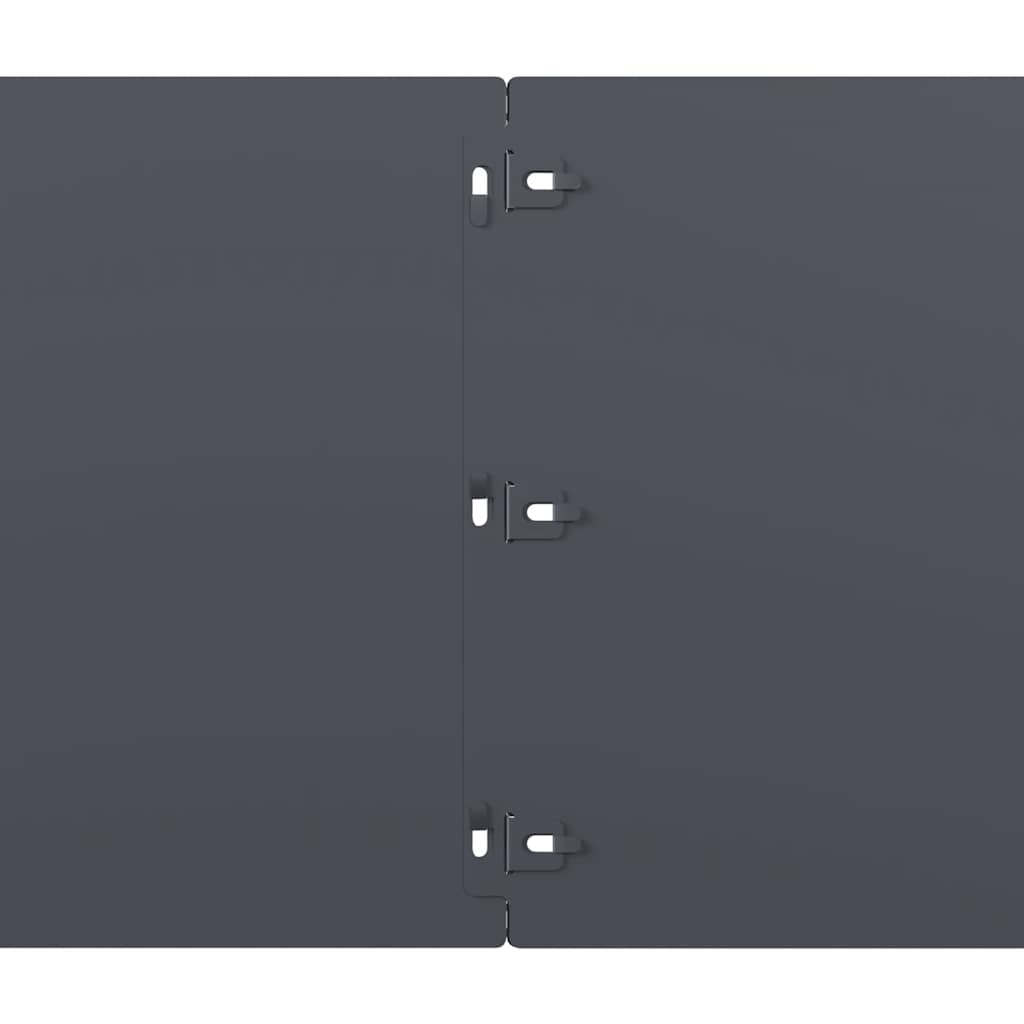 Lawn Edging 20 pcs 25 x 103 cm Cold-rolled steel Anthracite