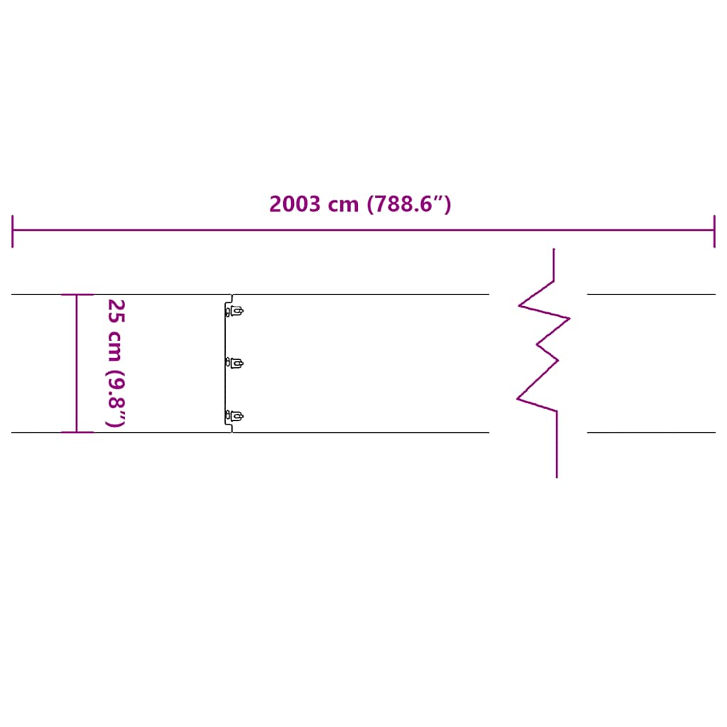 Lawn Edging 20 pcs 25 x 103 cm Cold-rolled steel Anthracite