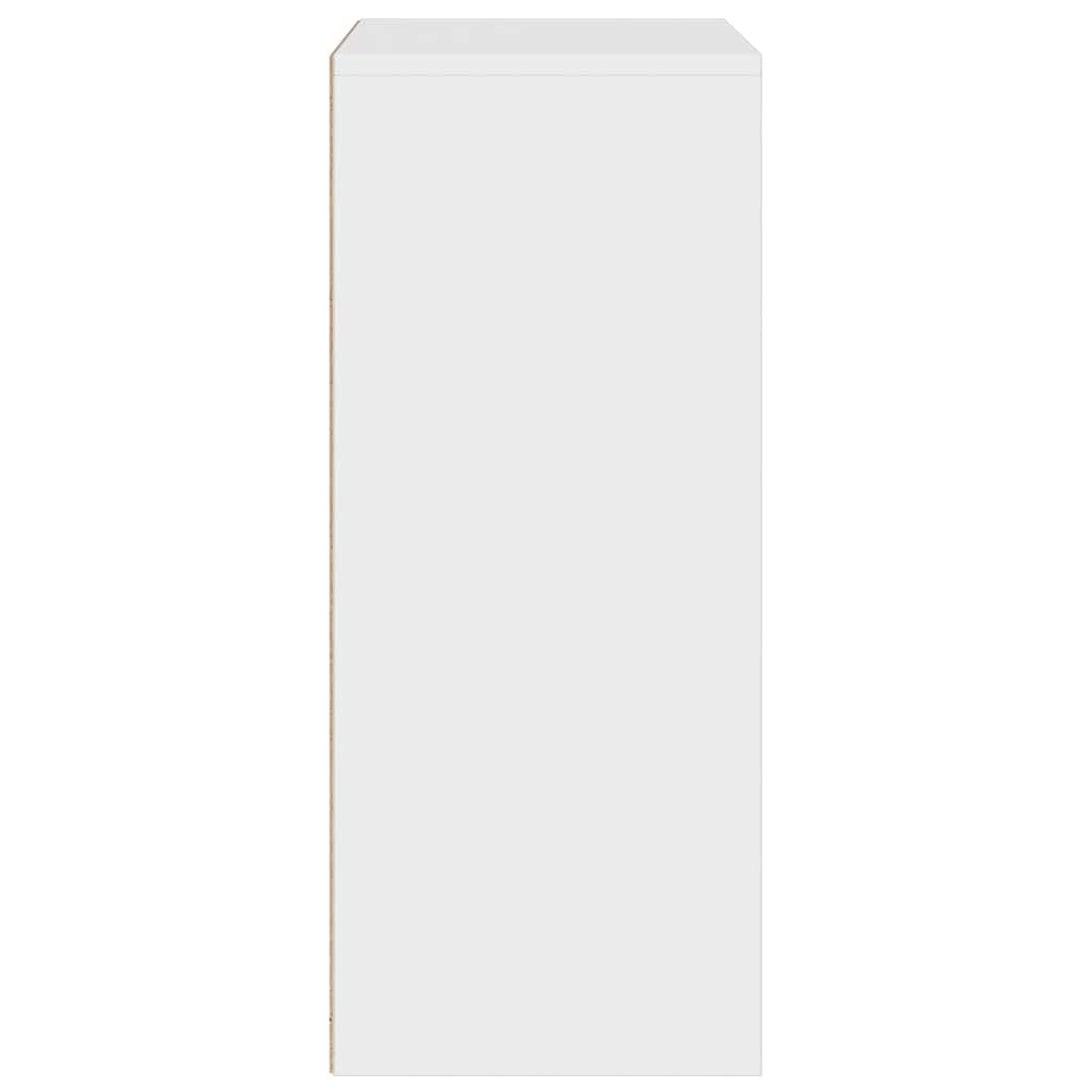 Book Cabinet White 60x30x71.5 cm Engineered Wood