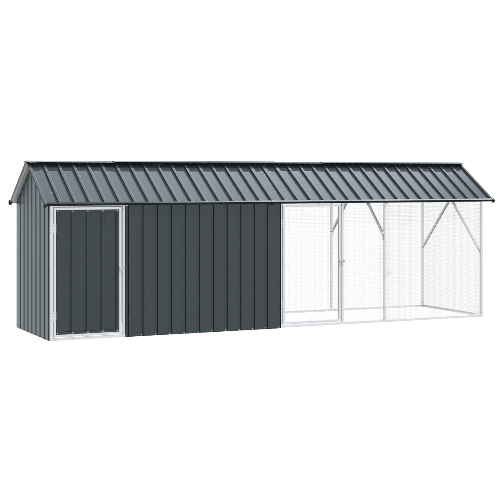 Bird Cage Anthracite 422 x 103 x 142 cm Galvanised Steel