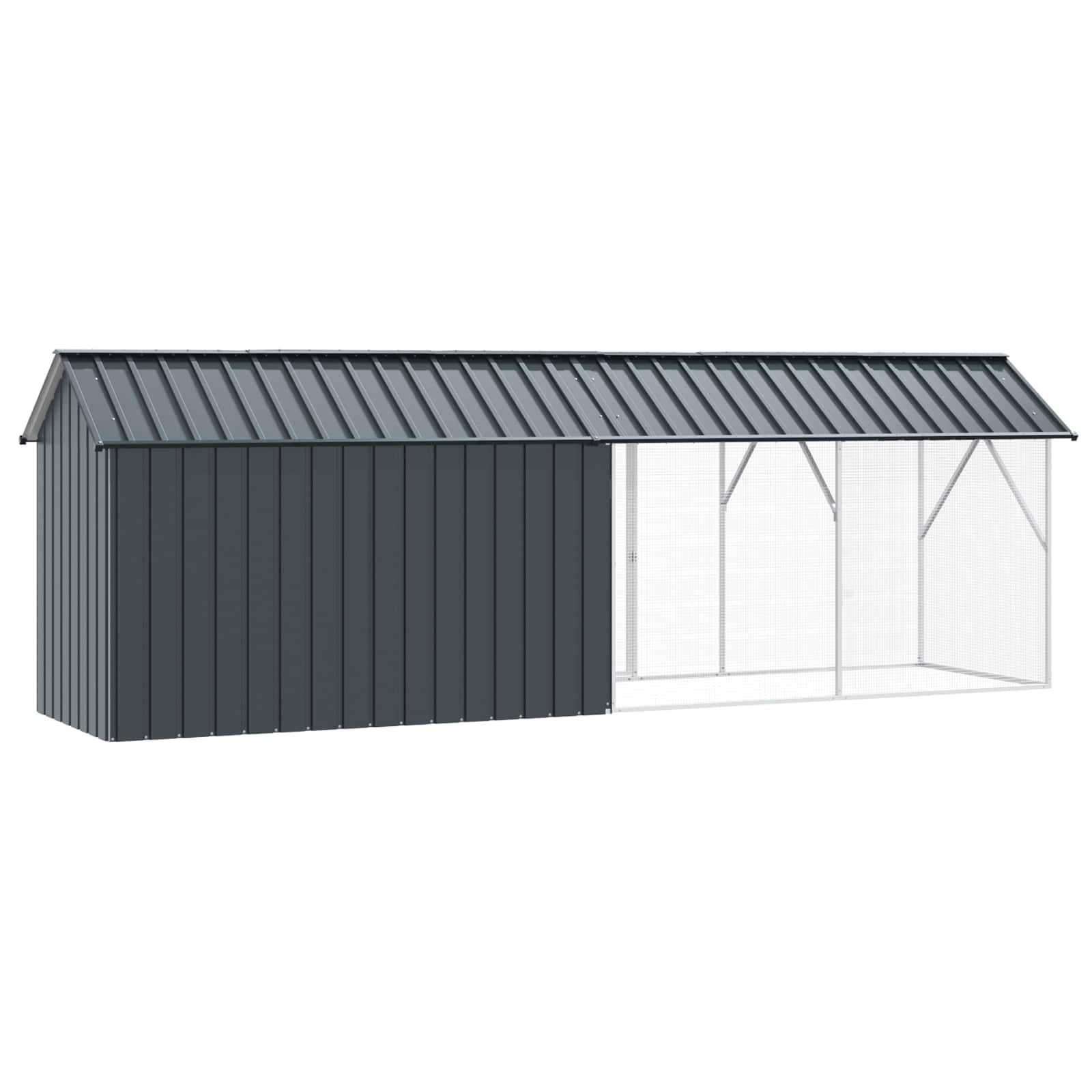 Bird Cage Anthracite 422 x 103 x 142 cm Galvanised Steel