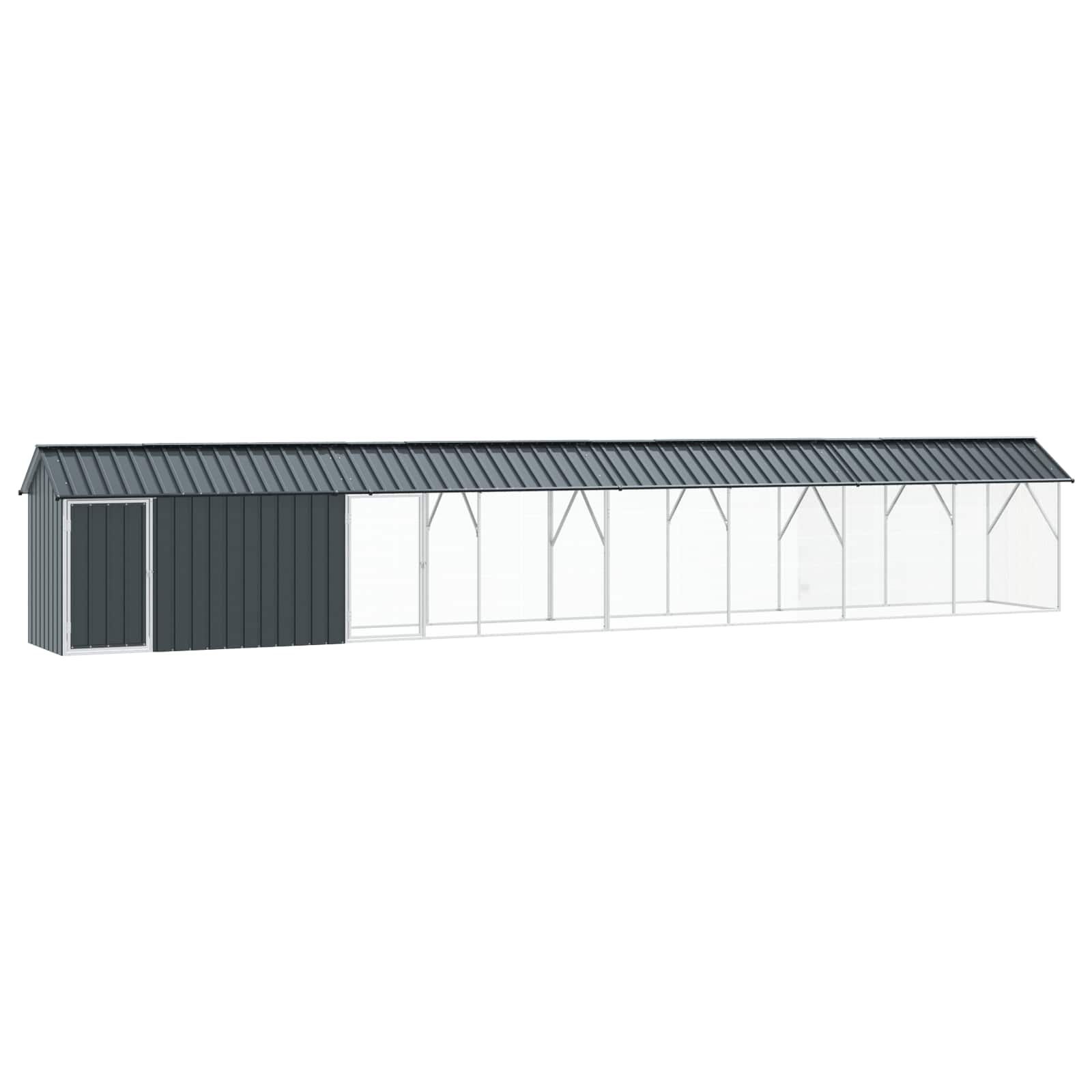 Bird Cage Anthracite 844 x 103 x 142 cm Galvanised Steel