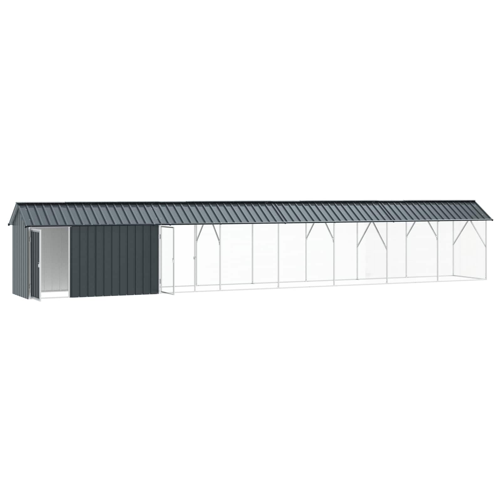 Bird Cage Anthracite 844 x 103 x 142 cm Galvanised Steel