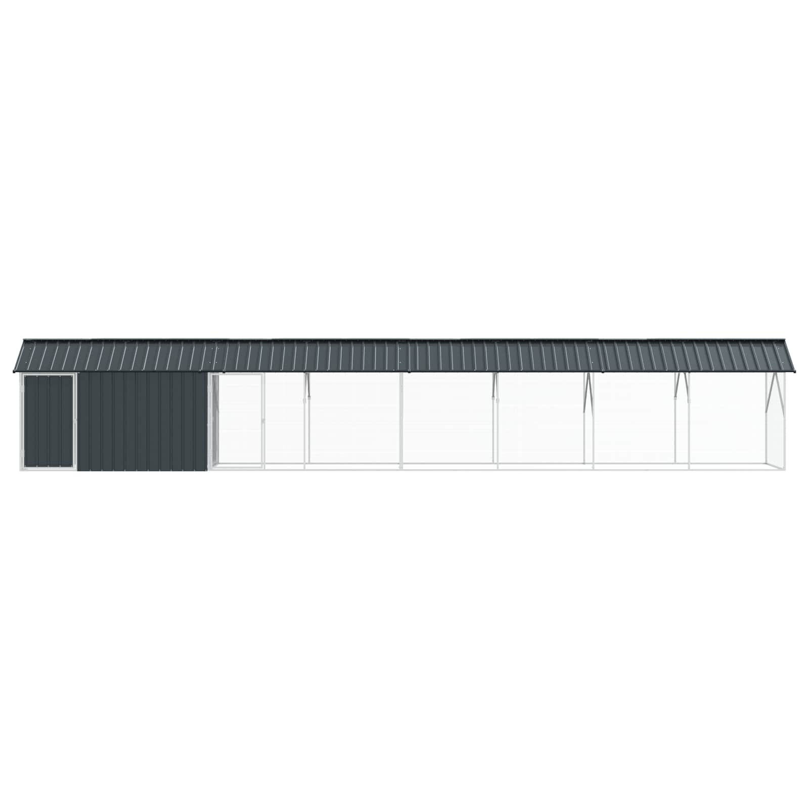 Bird Cage Anthracite 844 x 103 x 142 cm Galvanised Steel