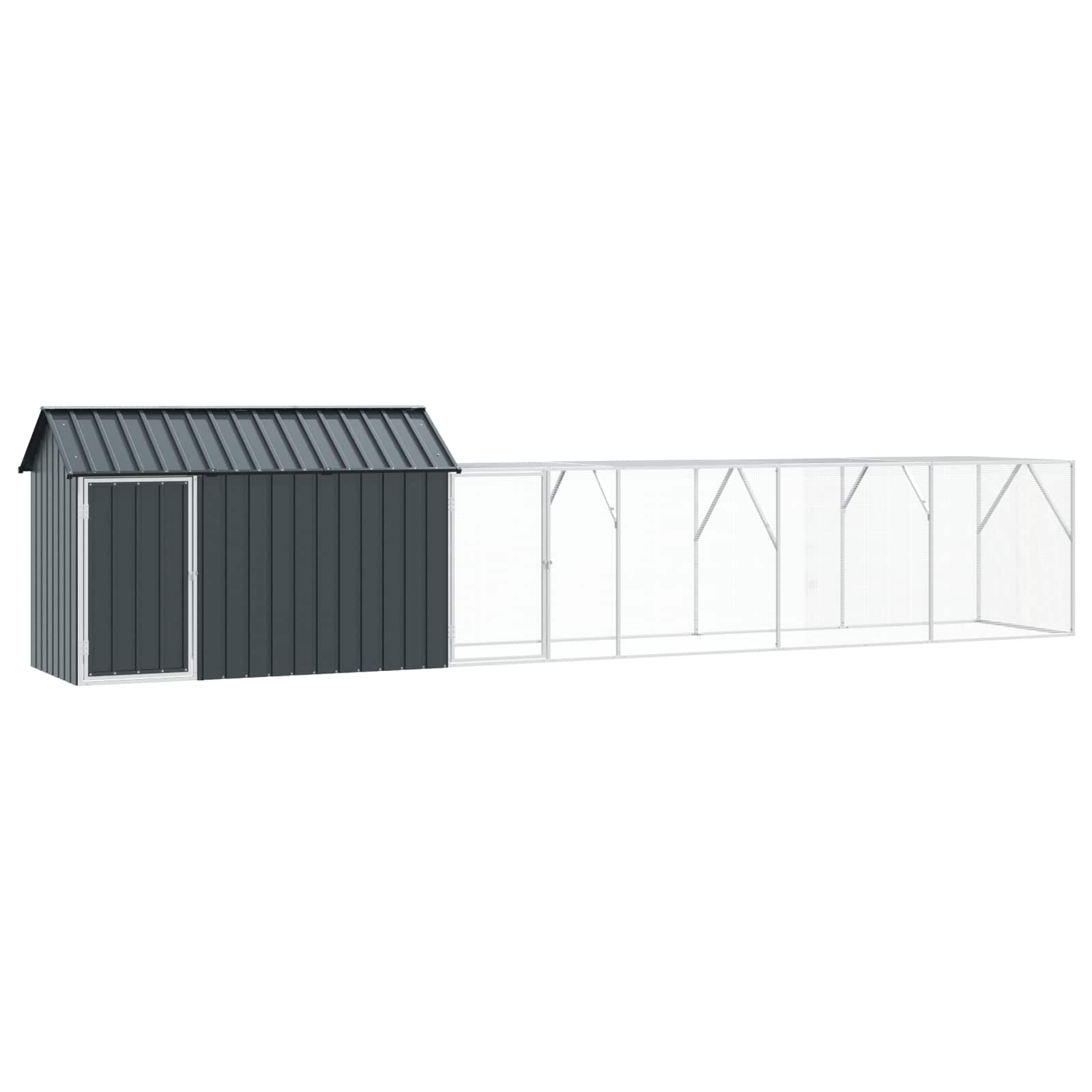 Bird Cage Anthracite 619 x 111 x 142 cm Galvanised Steel