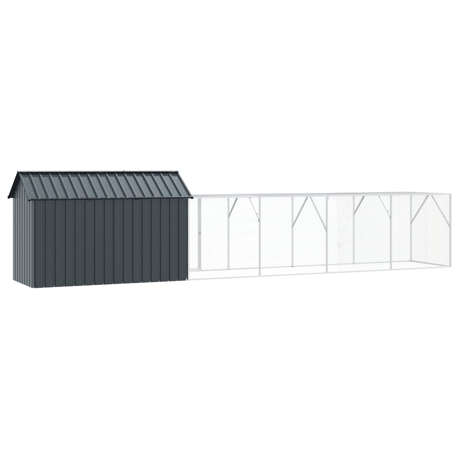 Bird Cage Anthracite 619 x 111 x 142 cm Galvanised Steel
