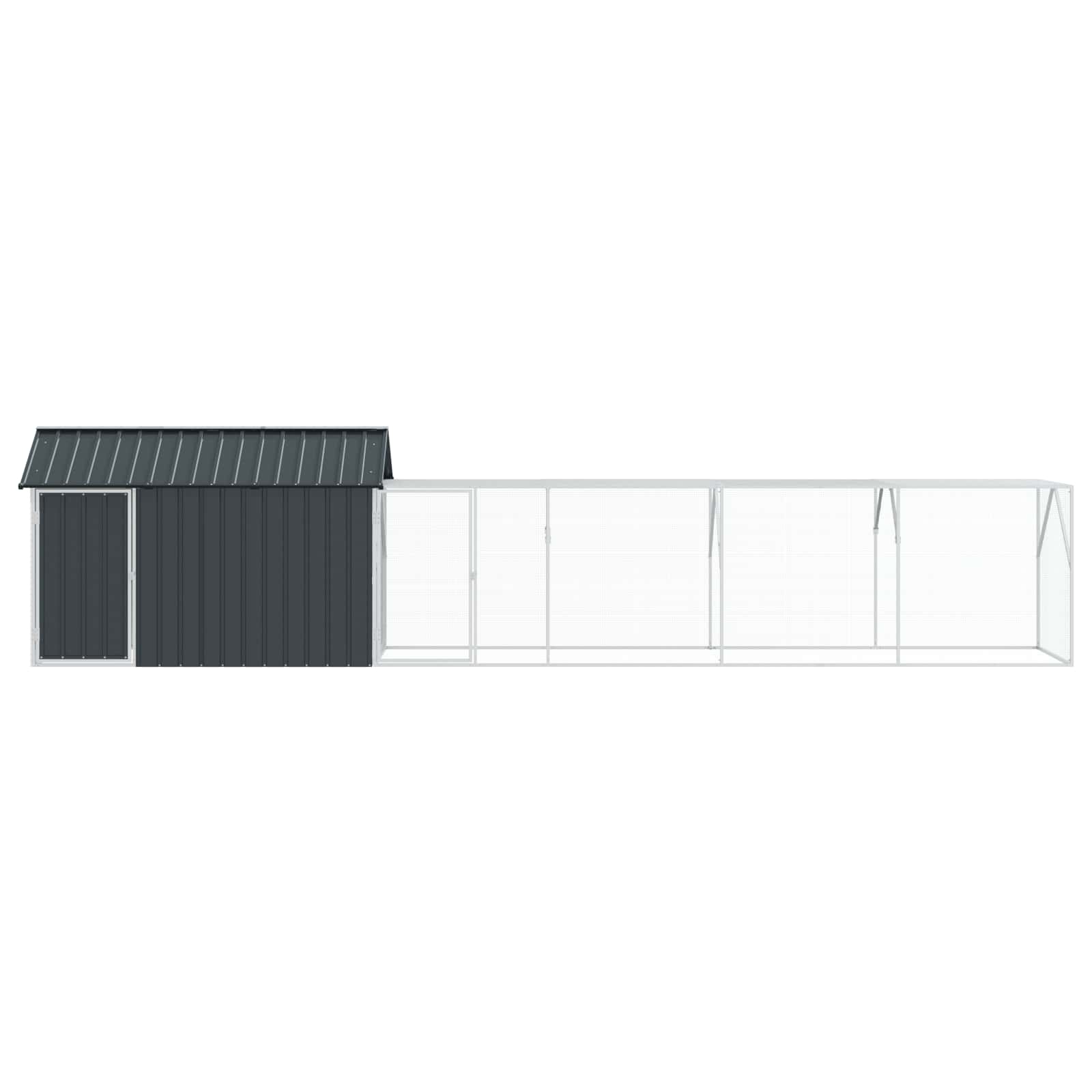 Bird Cage Anthracite 619 x 111 x 142 cm Galvanised Steel