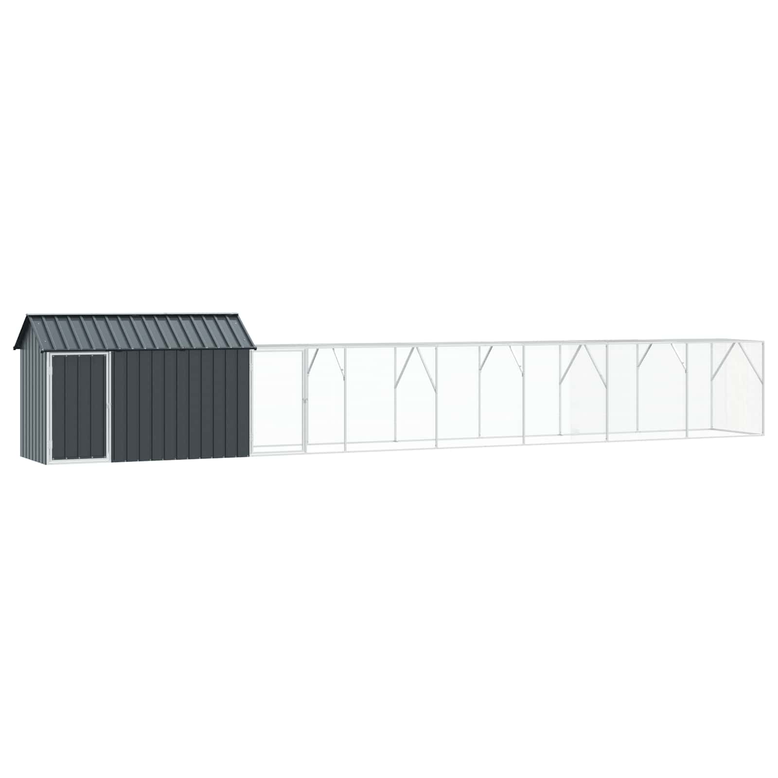 Bird Cage Anthracite 821,5 x 111 x 142 cm Galvanised Steel